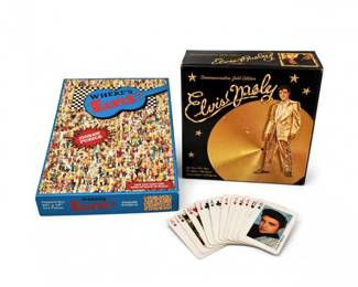 39 VintageElvisPresleyGamesPlayingCardLot