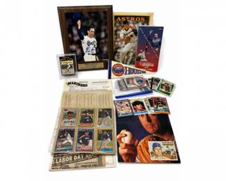 190 NolanRyanMarinersAstrosBaseballMemorabiliaLot