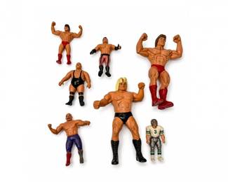 183 VintageWrestlingFiguresTitanSportsWWFMixedLot