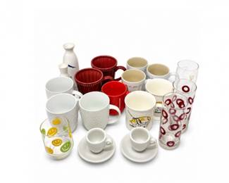 145 VintageMugGlasswareLotStarbucksGuinnessCups