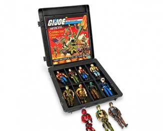 11 VintageGIJoeCollectorDisplayCasewFiguresLot
