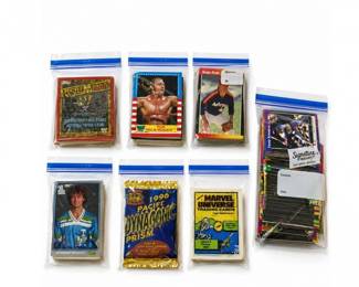 185 VintageSportsMarvelWrestlingTradingCardBundle