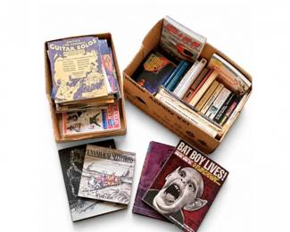 100 VintageMusicCountercultureBookMagazineLot