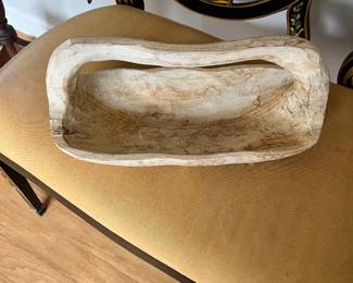 Hand Carved Dough Bowl 