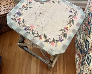 Shabby Chic Hand Painted Plant Stand