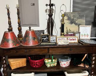 Assorted Lamps