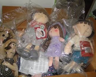 More fabric dolls, all in the original packaging