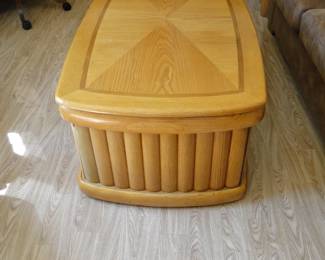 1980's coffee table, that does a magic trick