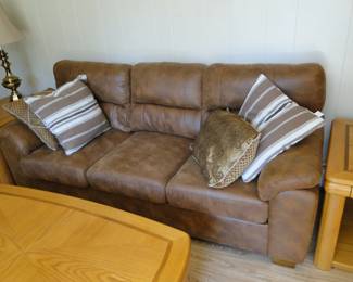 Separated by a nice comfortable couch