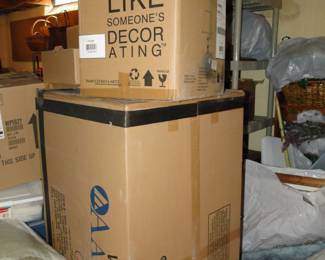 Brand new lighting in boxes