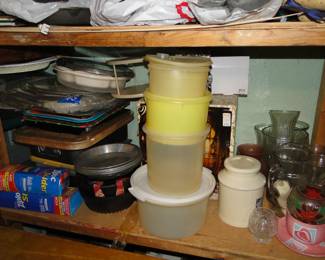 Vintage storage containers and other household items too