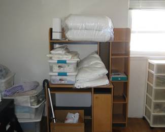 Of course linens and pillow belong on a desk