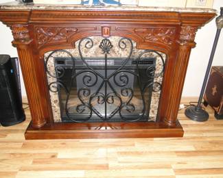 Solid decorative fireplace