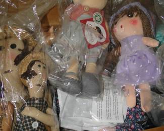 Hearthside collection of fabric dolls