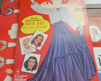 Many paper dolls to choose from