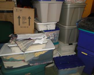 Storage containers, containing storage container things and contents