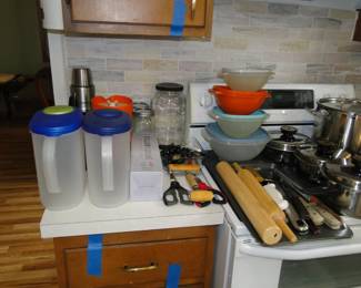 Storage containers, rolling pins and more