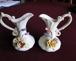Capodimonte, vintage vases