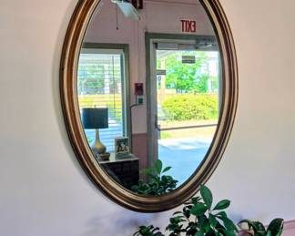 Gold frame mirror