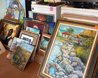 Hundreds of paintings 