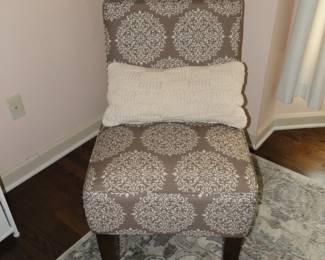 Area rug and accent chair are also for sale