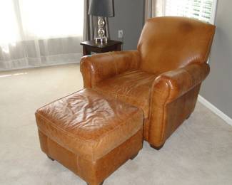 Comfortable chair and matching ottoman