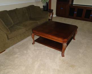 Large square coffee table