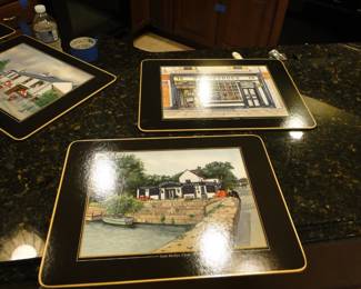 These are actual pub photos turned into serving trivets