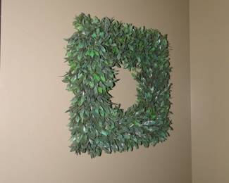 OK, here is a first, square, yes square, wreath