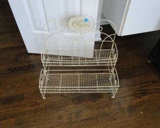 Metal wire two tiered rack, perfect for plants or what-nots