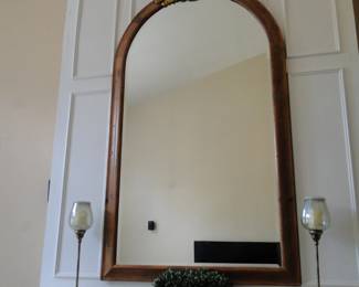 Large arched mirror