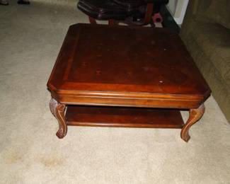 Solid wood square coffee table