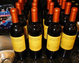 Bottles and rows of wine