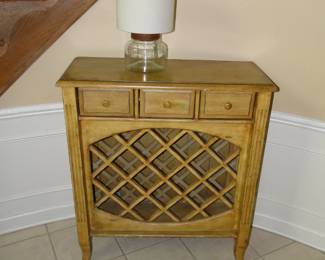 Perfect table to store wine, and all the wine opening needs