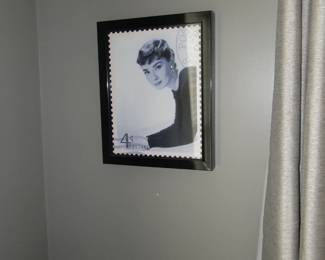 Audrey Hepburn, postage stamp print