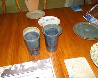 Handcrafted pottery items
