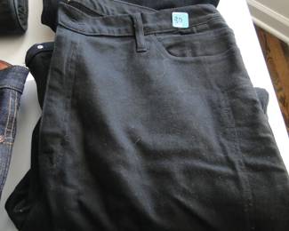 Black pair of motor cycle jeans