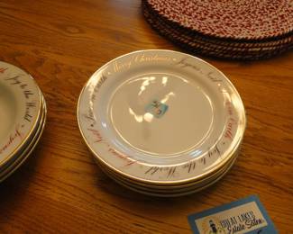 Christmas plates