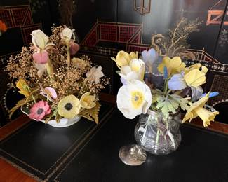 Porcelain Flowers from Worcester, England