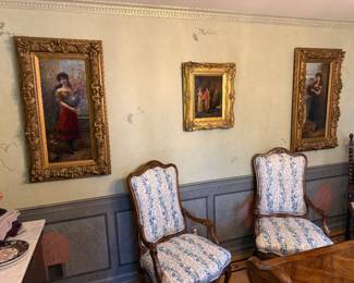 Antique Oil Painting by Egisto Ferroni (Pair of)