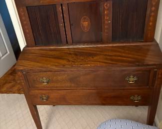 Mahogany Tambour Secretary Desk