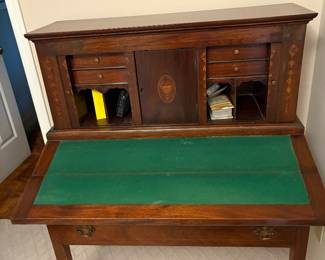 Mahogany Tambour Secretary Desk
