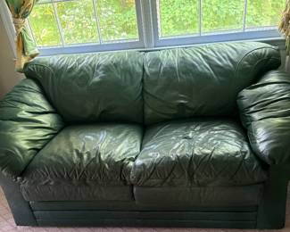 Green Leather Couch