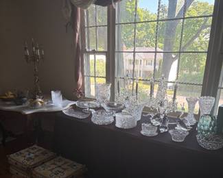 Fine Cut Glass & Assorted Cut Glass
