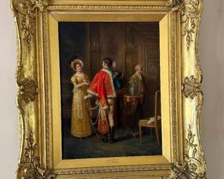Antique Oil on Canvas by Angelo Zoffoli (24” x 20”)