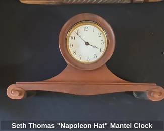 Seth Thomas Napoleon Hat Mantel Clock