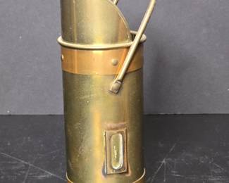 Brass Fireplace Match Holder Scuttle