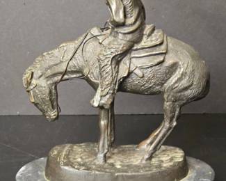 Norther by Frederic Remington Bronze Sculpture third image