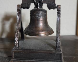 Liberty Bell Replica Pencil Sharpener with Pass and Stow inscription