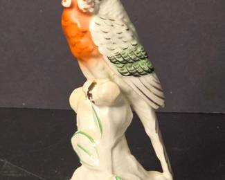Royal Dux Porcelain Figurine of a Parrot